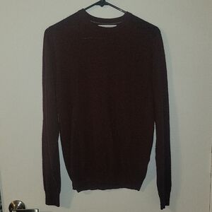 Ryan Seacrest Distinction Burgundy Crewneck Sweater